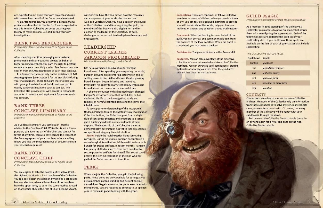 Grimlord Games Grizelda’s Guide to Ghost Hunting příručka hardcover