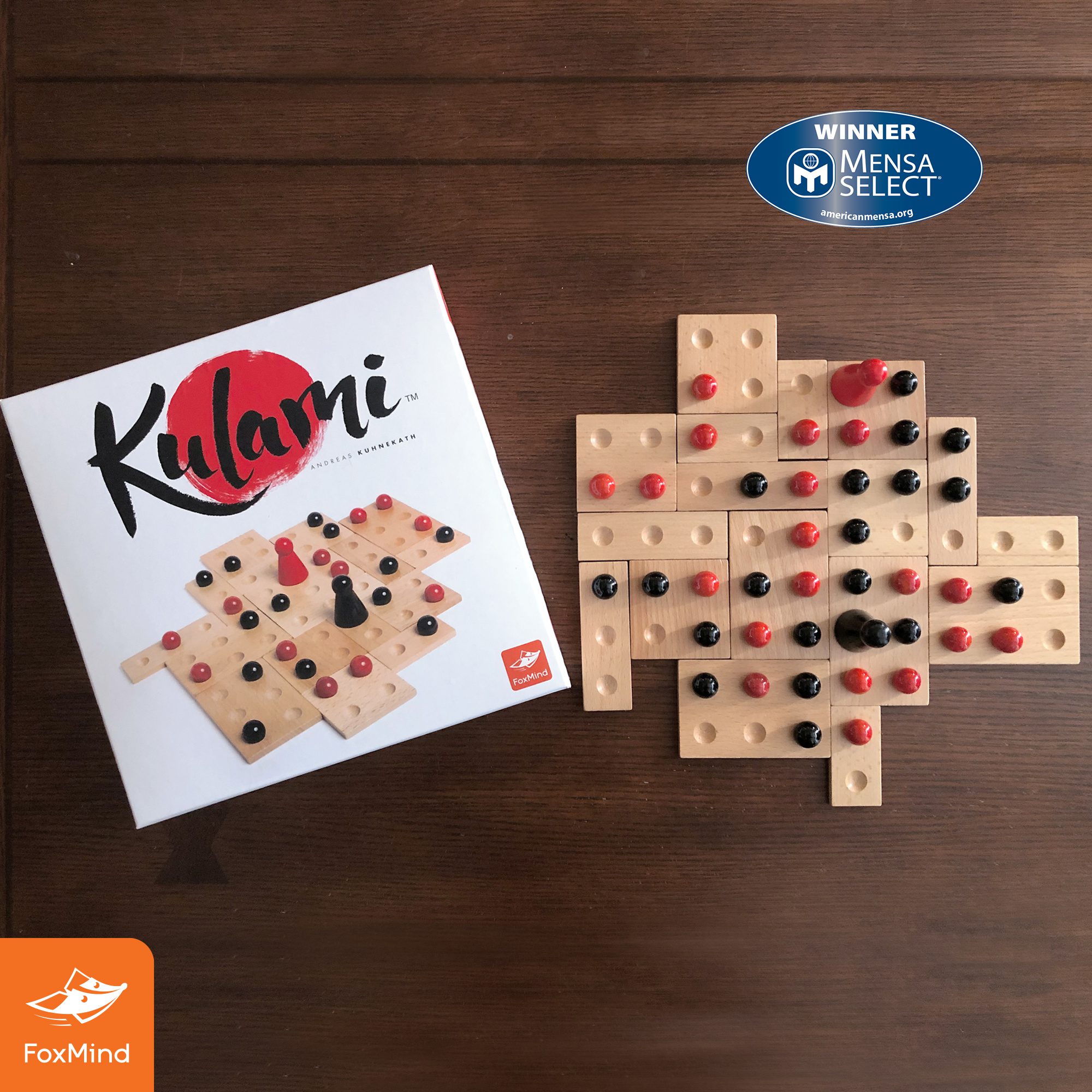 FoxMind Games Kulami dřevěná strategická hra