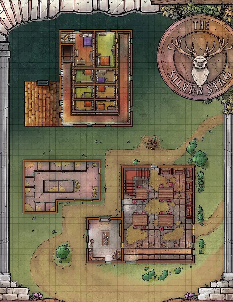 Grimlord Games Siege of the Silver Stag RPG dobrodružství PDF