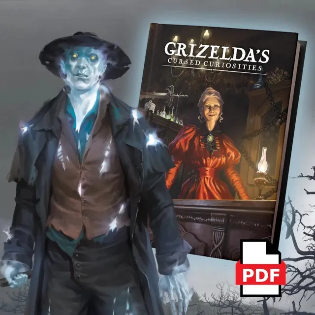 Grimlord Games Grizelda’s Cursed Curiosities dobrodružství PDF