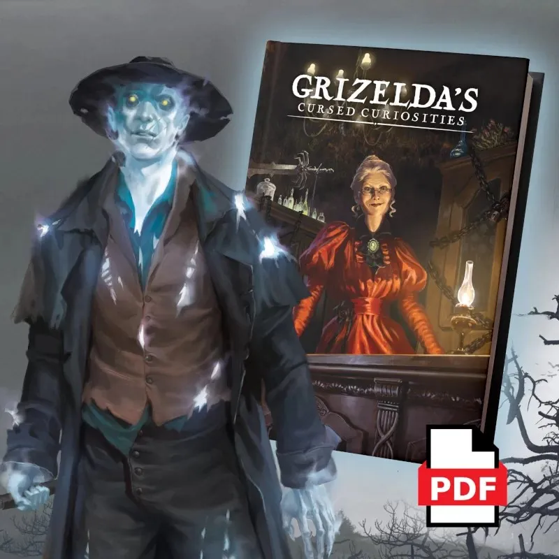 Grimlord Games Grizelda’s Cursed Curiosities dobrodružství PDF
