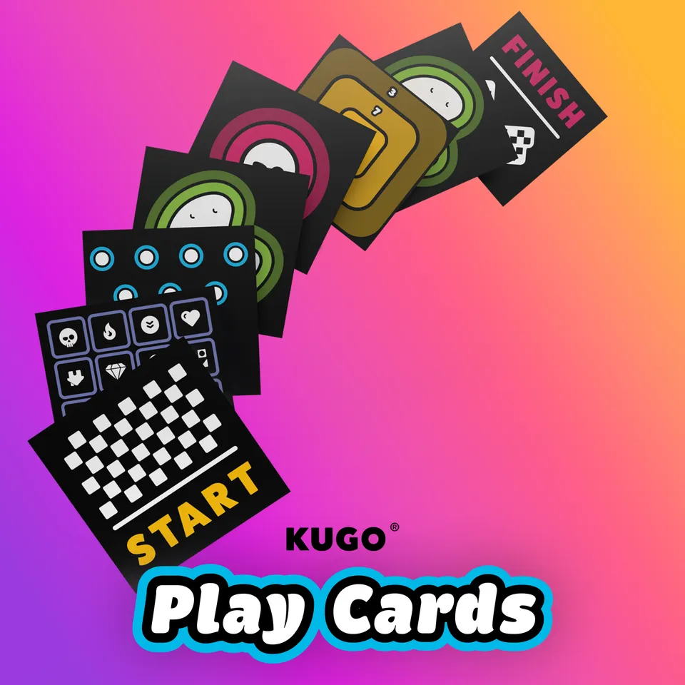 KUGO Play karty herní doplněk 4 karty 8 motivů