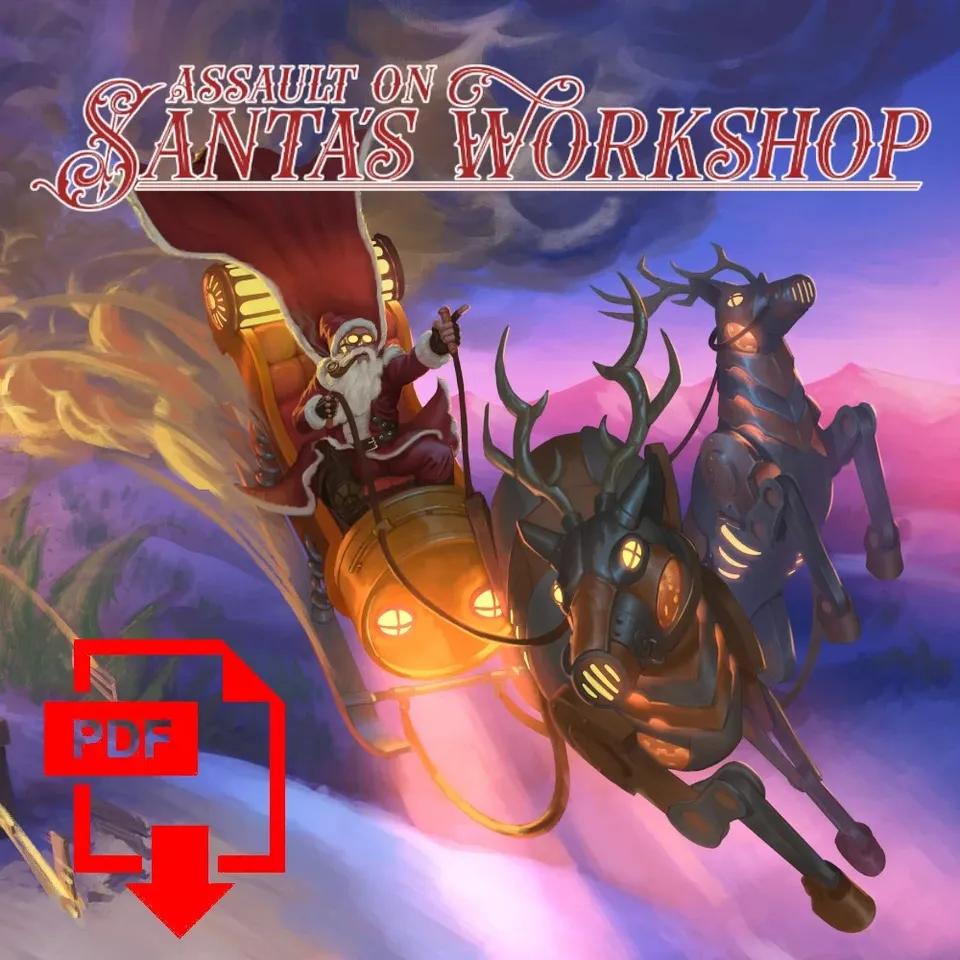 Grimlord Games Assault on Santa's Workshop dobrodružství PDF 36 stran