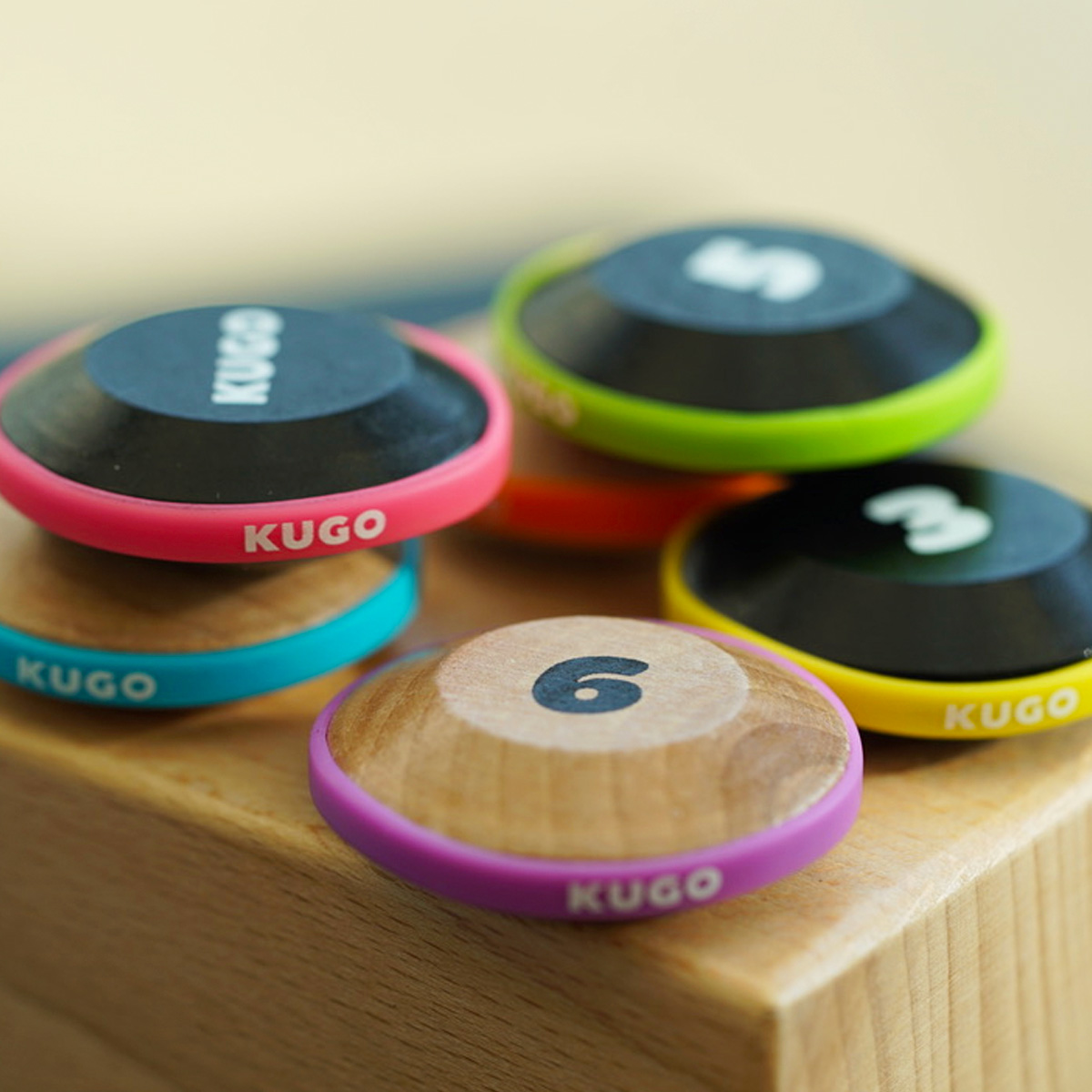 KUGO games Digit Dodgems silikonové kroužky 6 ks