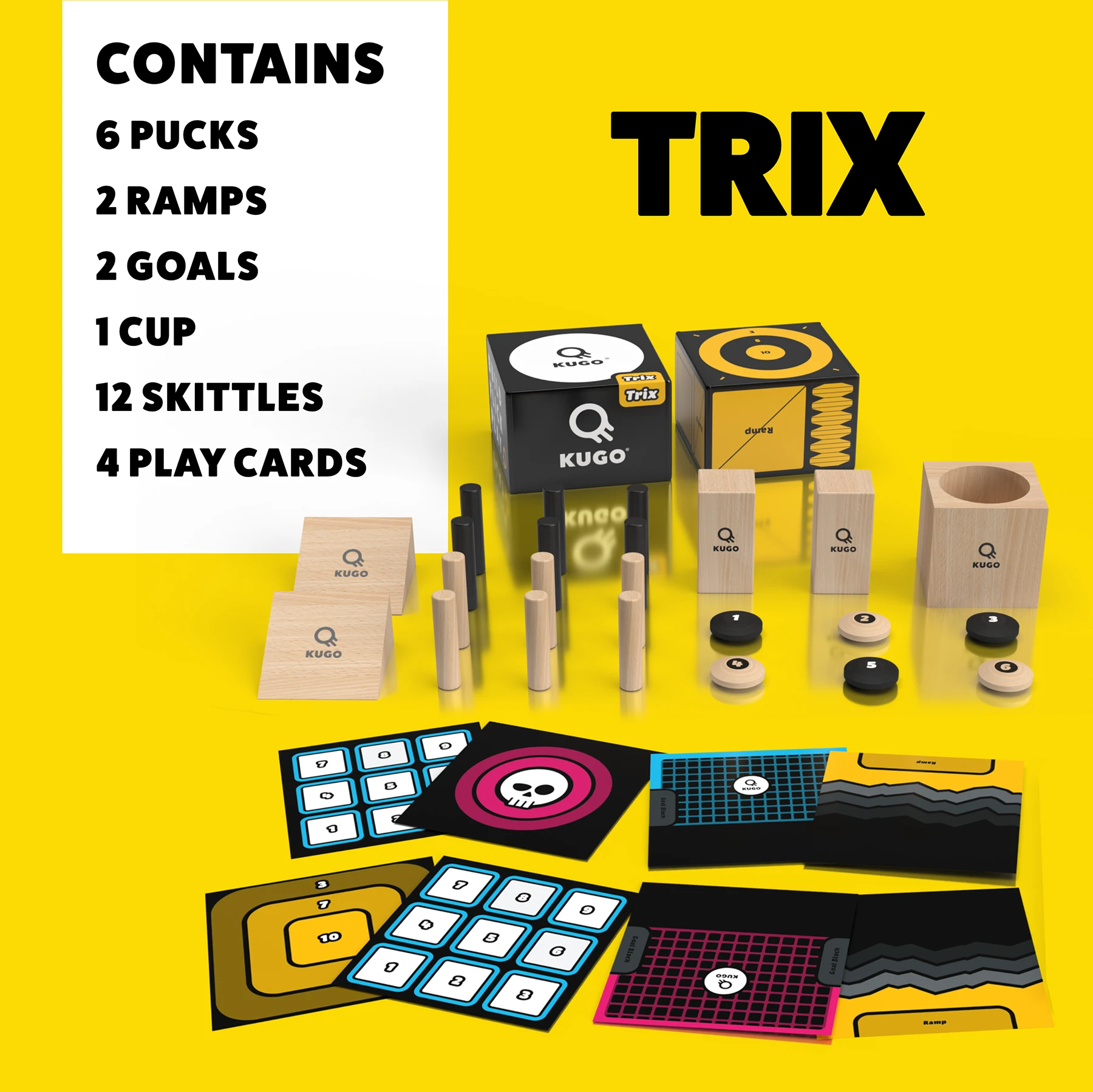 KUGO games Trick Starter Bundle cvrnkací hra Trix + puky