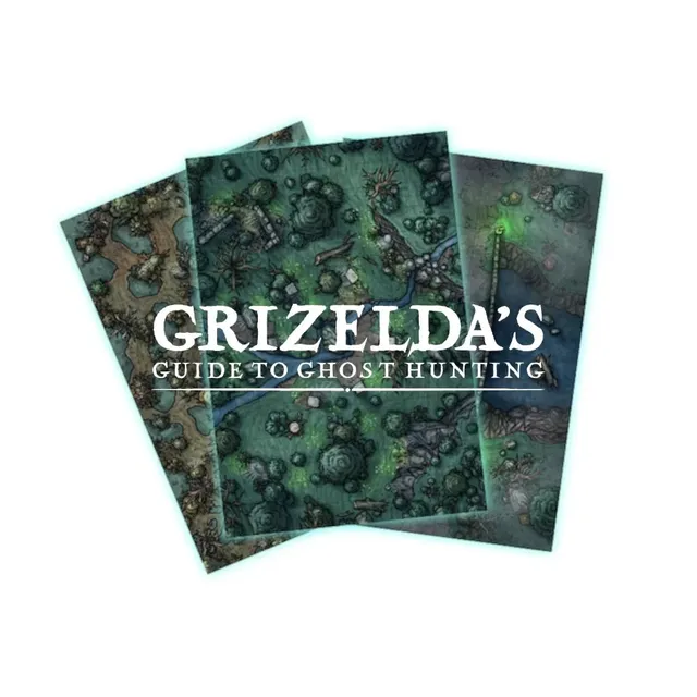 Grimlord Games Haunted Battle Maps mapy 8 strašidelných