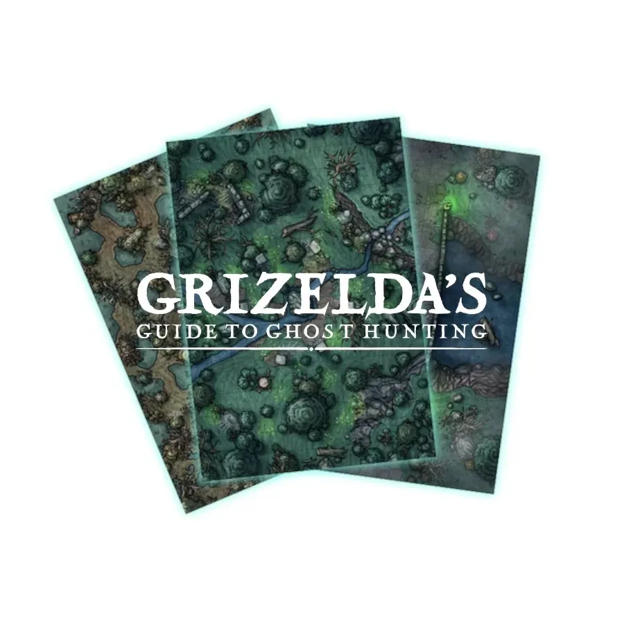 Grimlord Games Haunted Battle Maps mapy 8 strašidelných