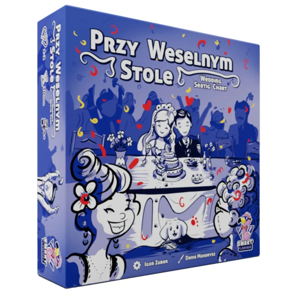 Smart Flamingo Przy Weselnym Stole hra sada 12 kusů svatební