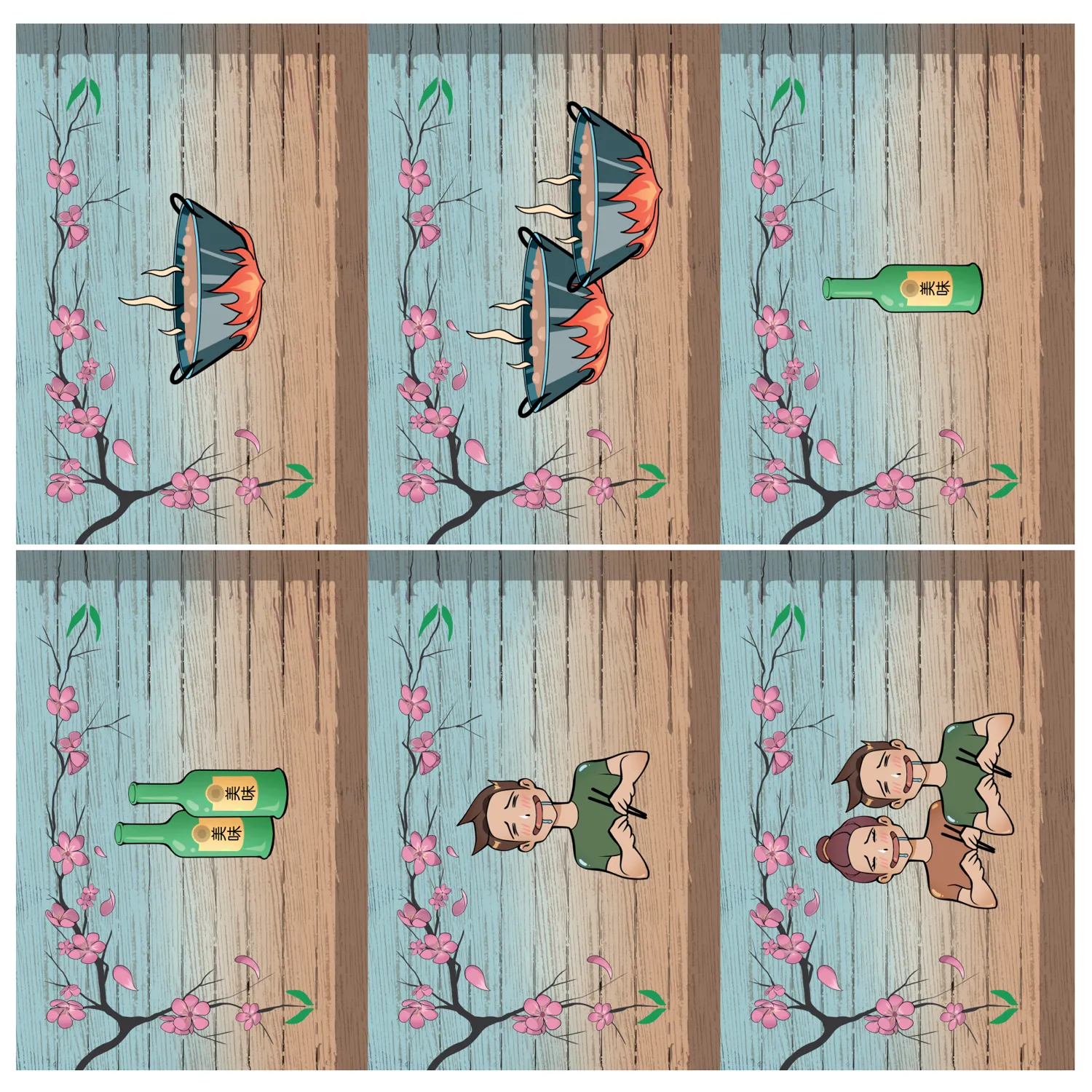 Dawn Town Games Yatai desková hra základní hra Japonsko