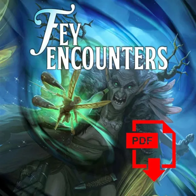 Grimlord Games Fey Encounters RPG doplněk PDF 60 setkání