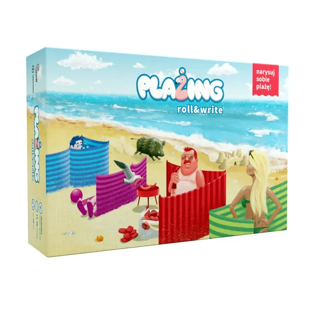 Smart Flamingo Plažing Roll & Write deskovka polská cestovní