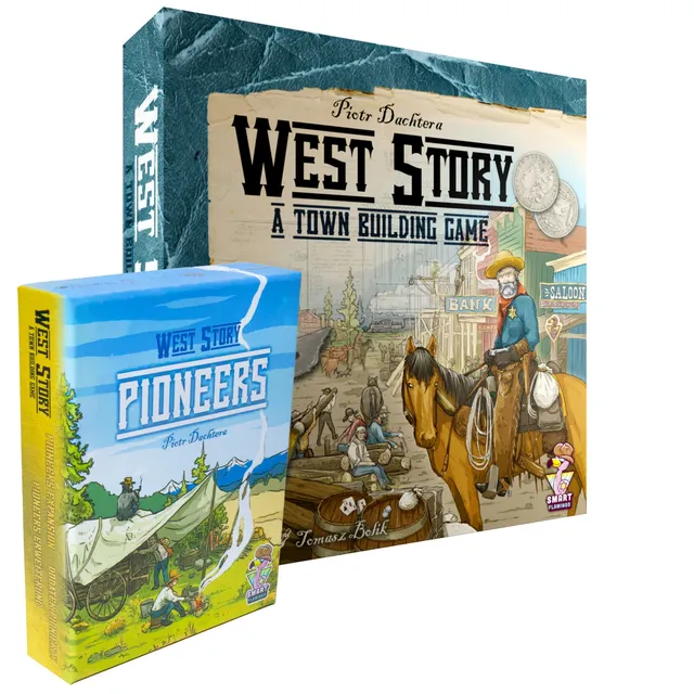 Smart Flamingo West Story desková hra + rozšíření Pioneers