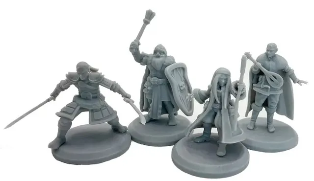 Grimlord Games Assault on Santa's Workshop hrdinové STL 4 modely