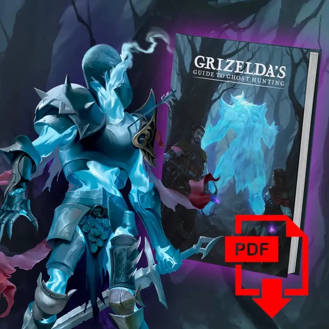 Grimlord Games Grizelda's Guide to Ghost Hunting PDF příručka